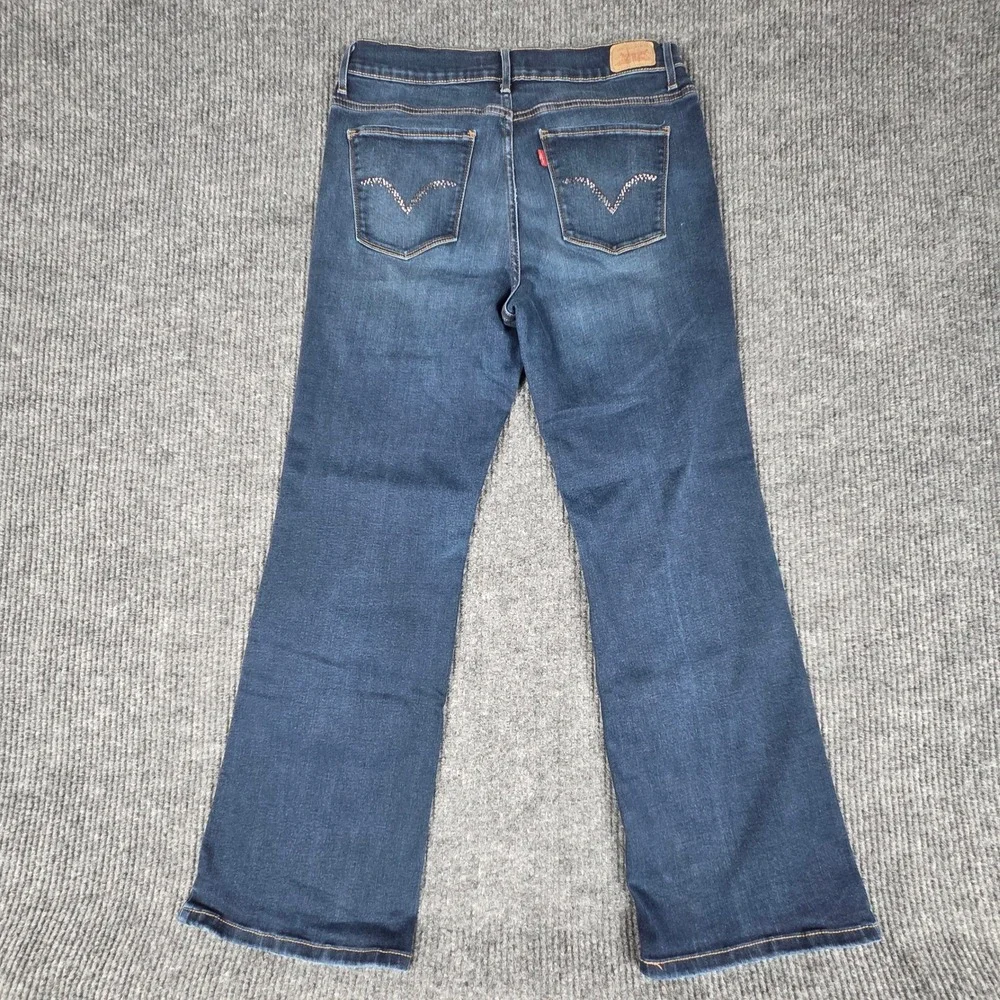 Levi Strauss Co Womens Bootcut Jeans Dark Wash Size 14 Short Medium - Picture 2 of 8